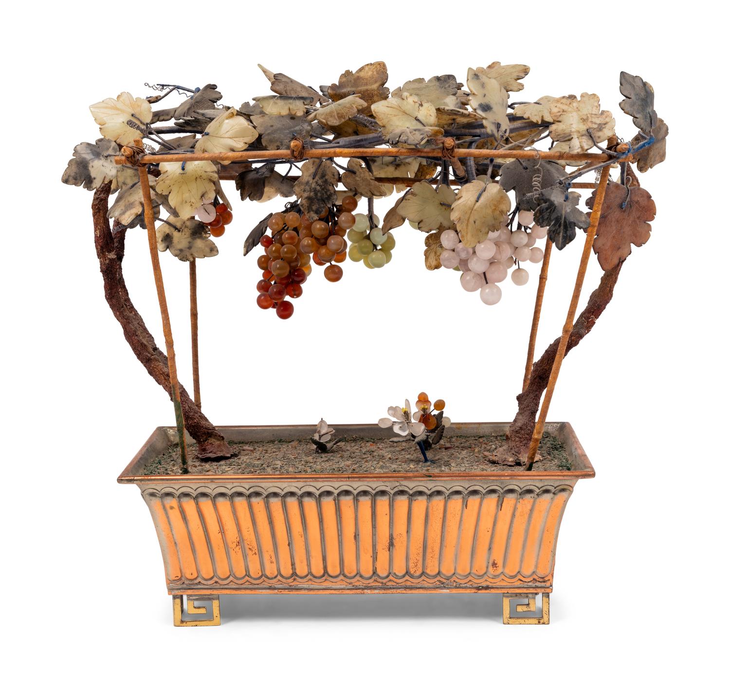 A Chinese Hardstone Model of a Fruit Tree