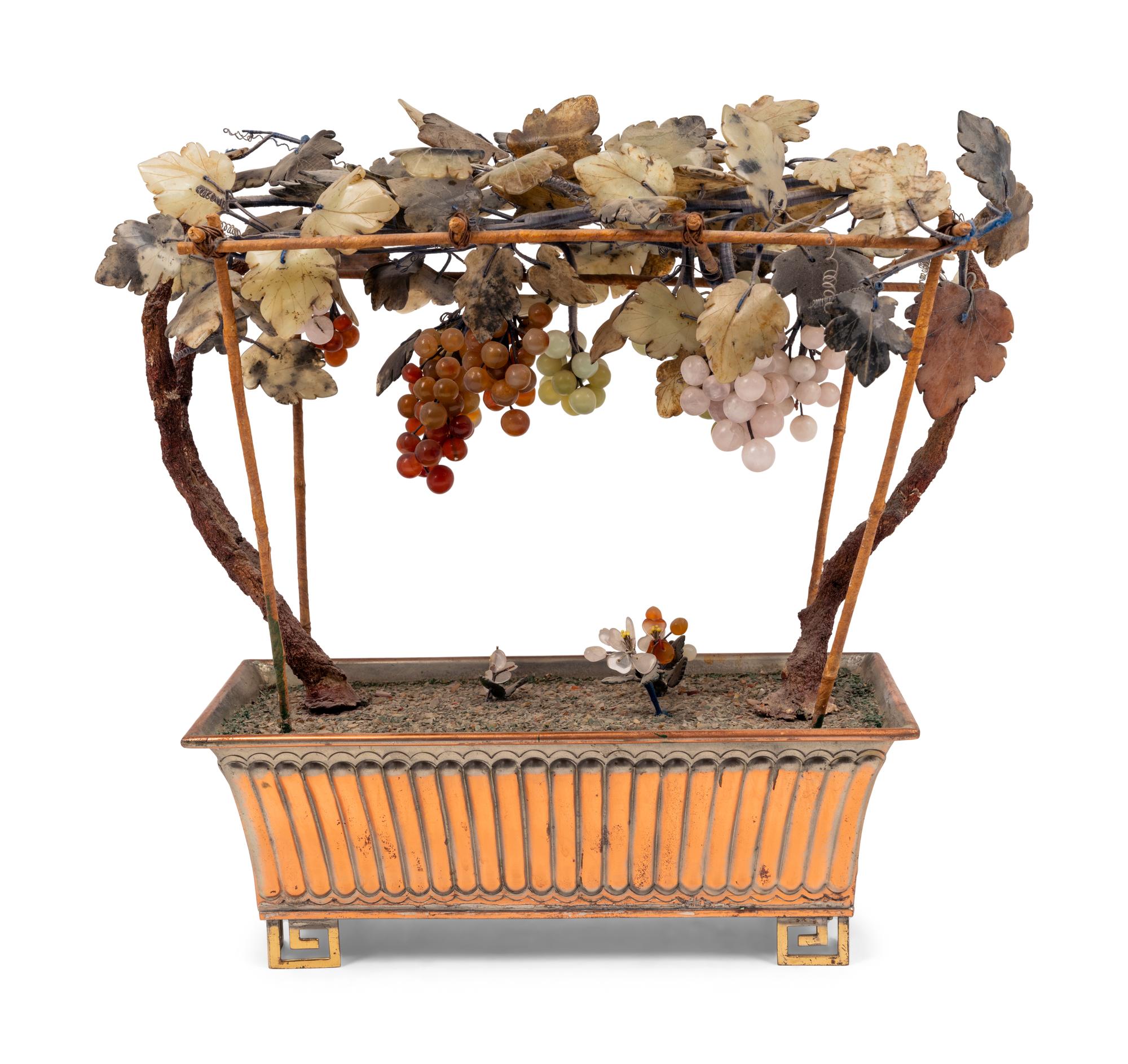 A Chinese Hardstone Model of a Fruit Tree