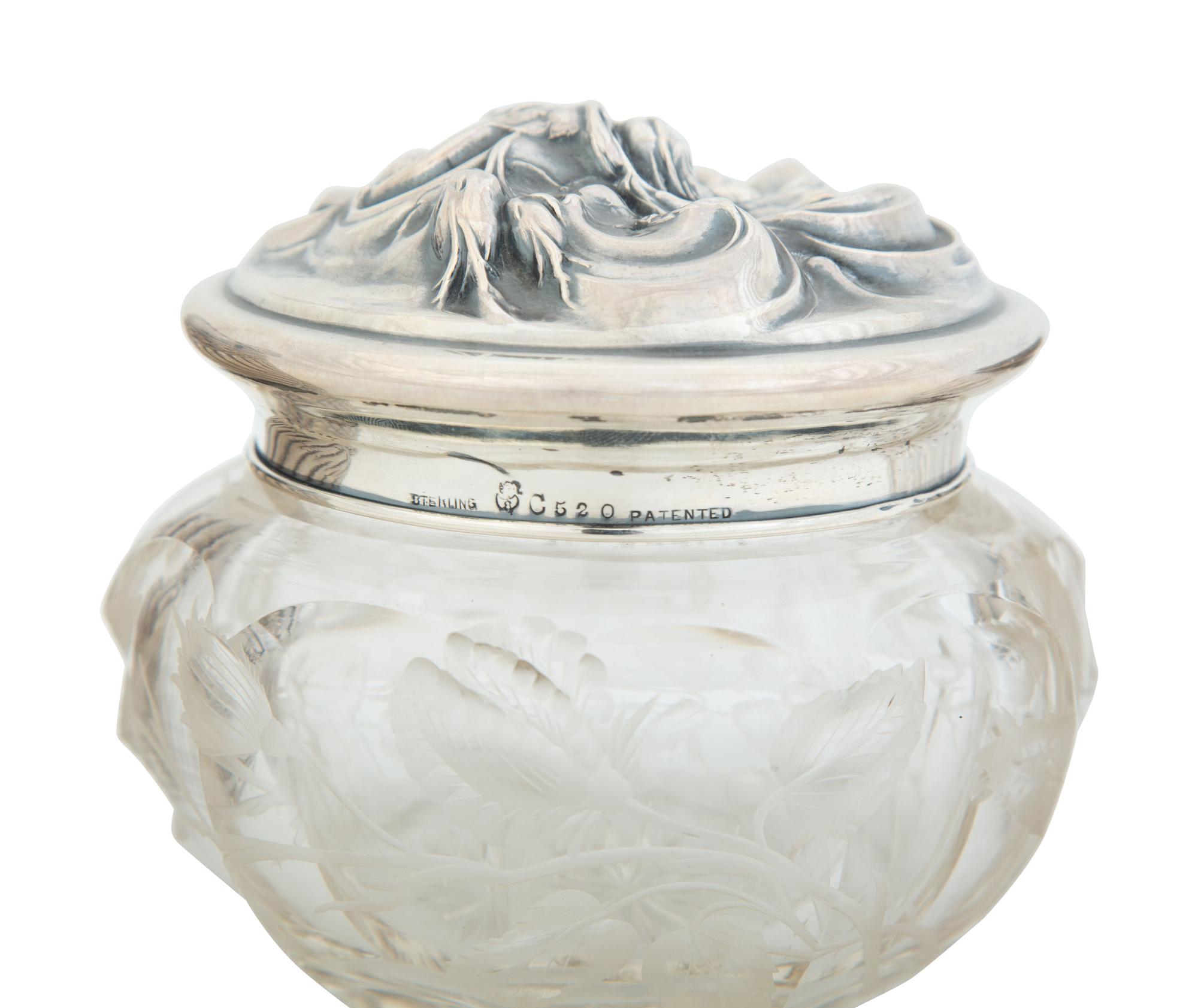 Three American Silver Covered Jars