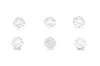 Six Silver Shell-Form Salt Cellars by Tiffany & Co.