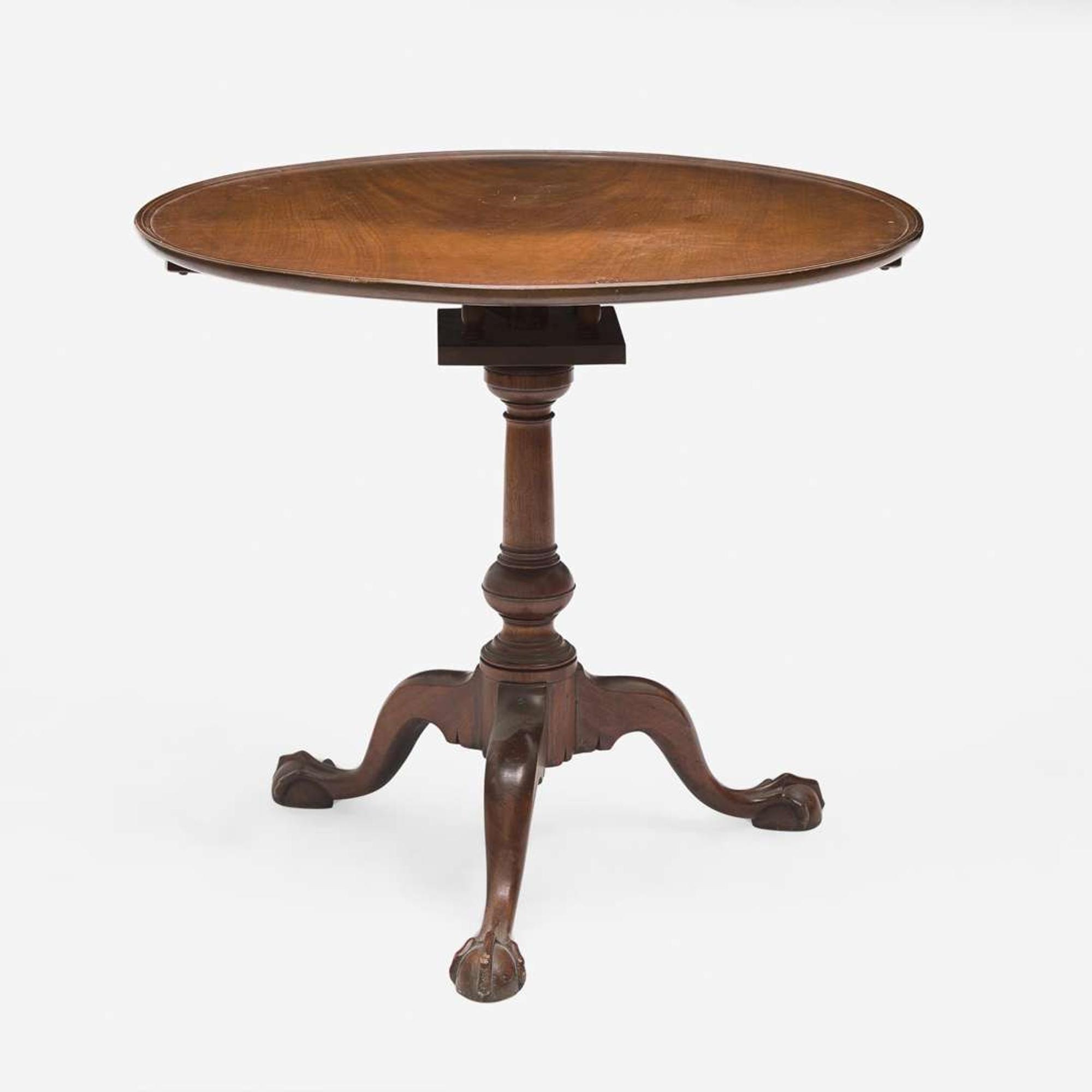 A Chippendale carved mahogany tilt-top tea table Philadelphia, PA, circa 1770