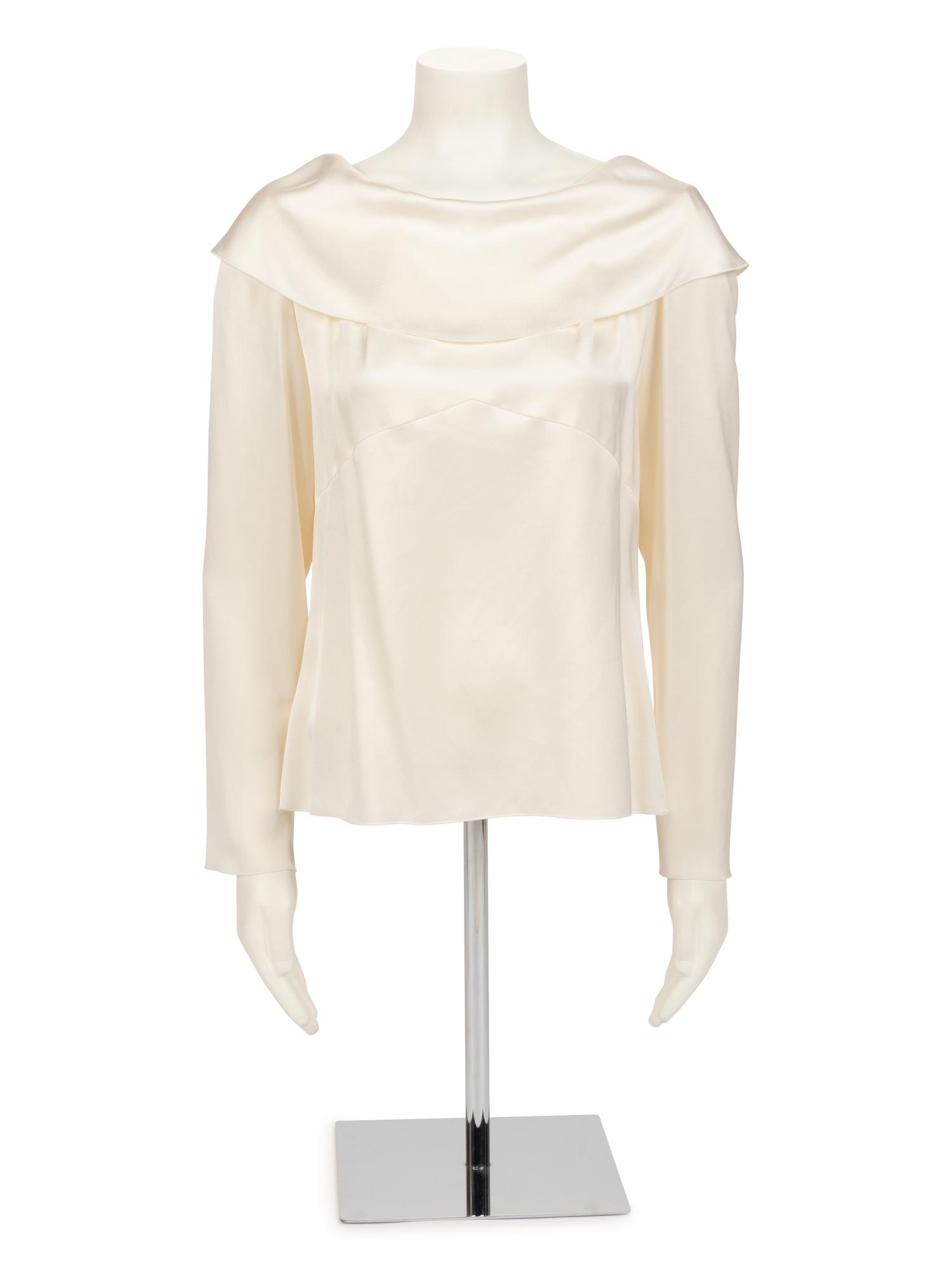 Chanel Silk Satin Blouse, Fall 2001