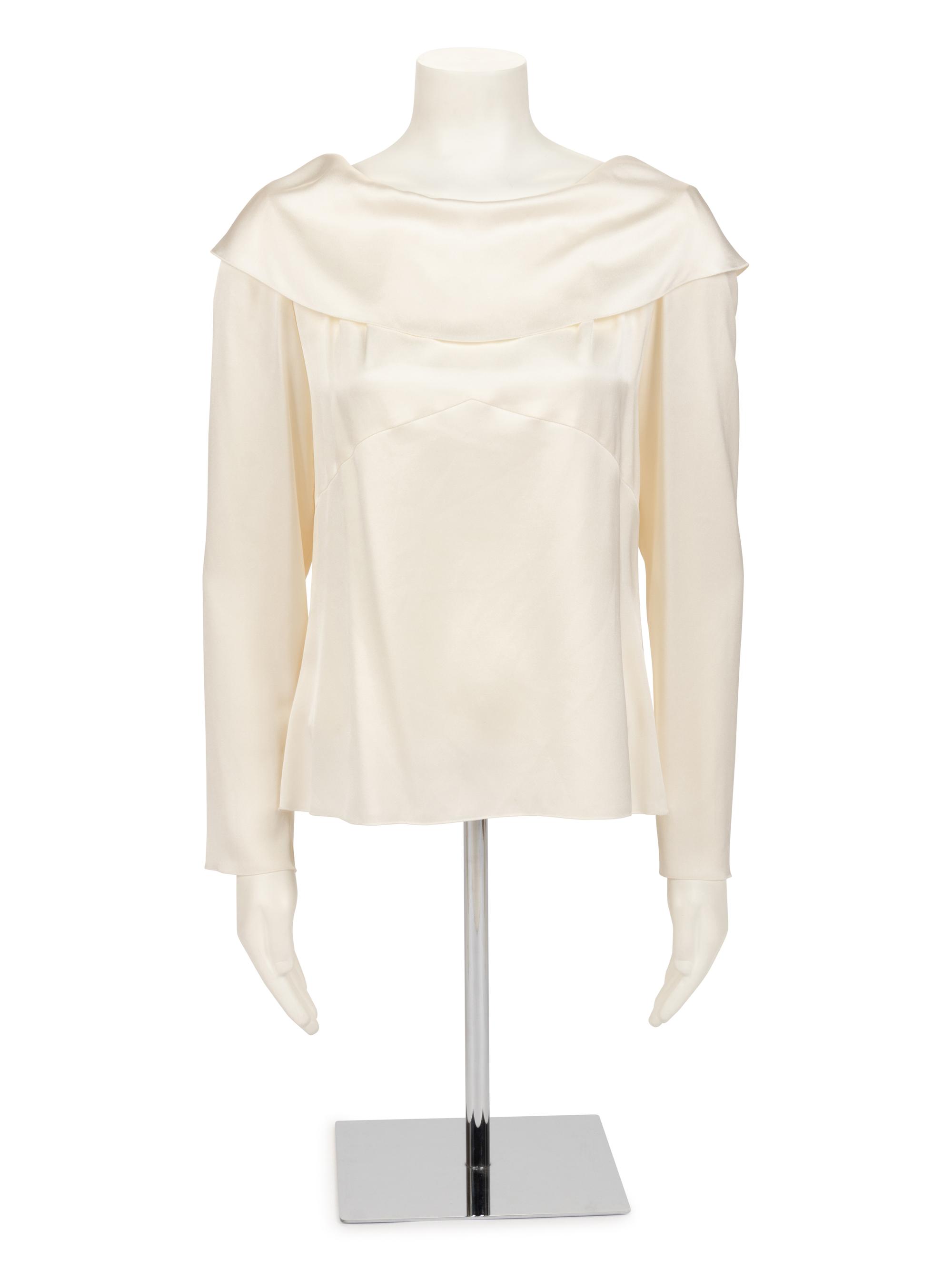 Chanel Silk Satin Blouse, Fall 2001