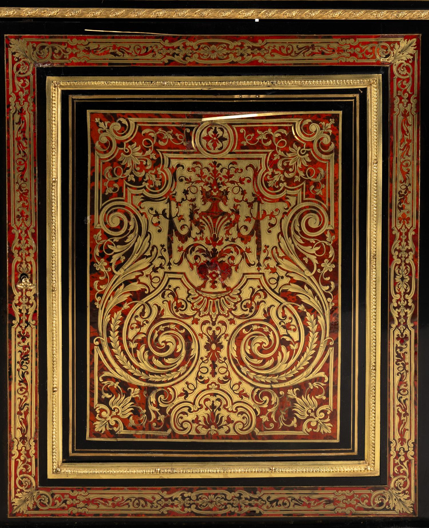 A Louis XIV Style Gilt Bronze Mounted Boulle Marquetry Cabinet