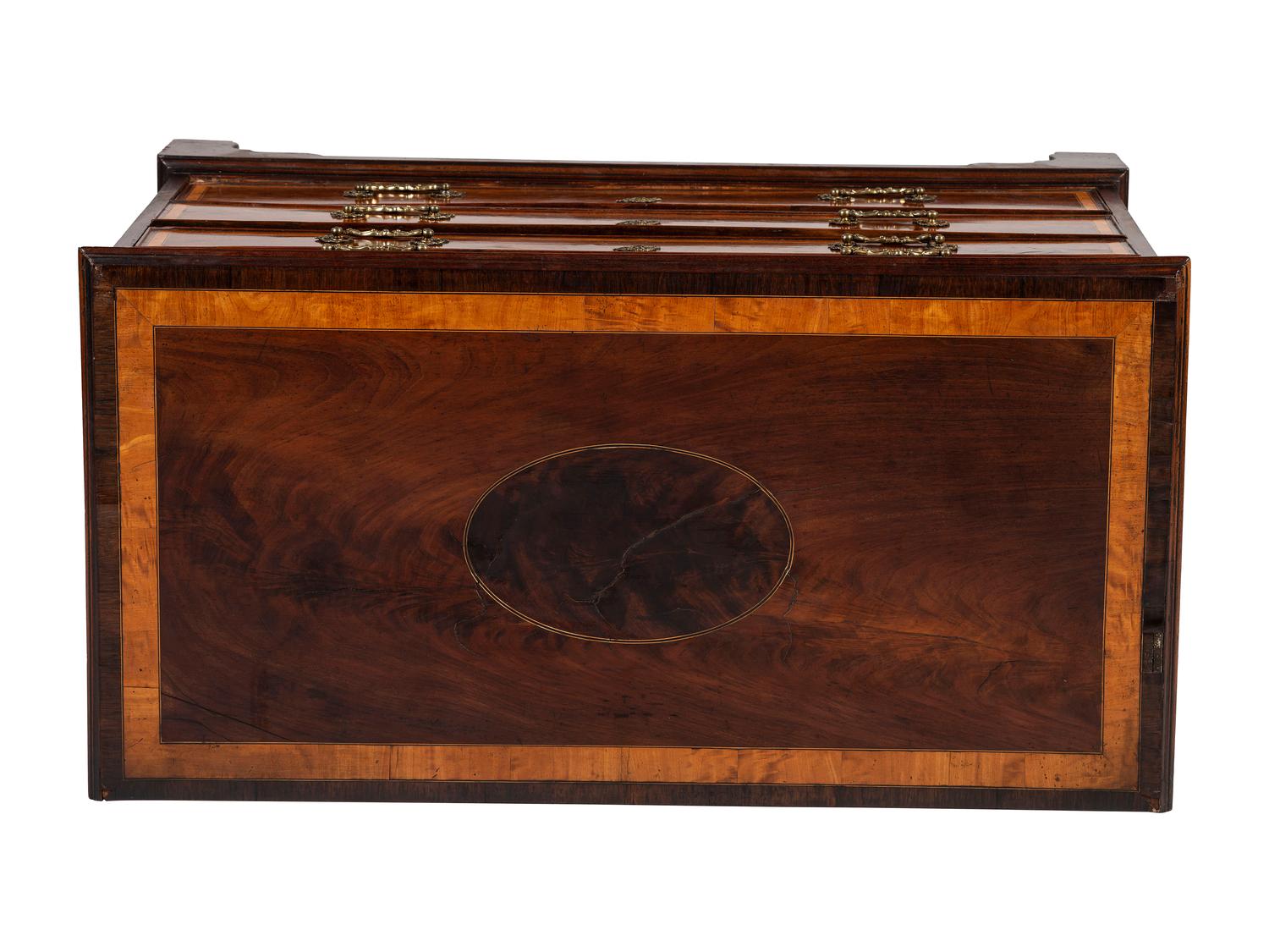 A George III Style Inlaid Chest of Drawers