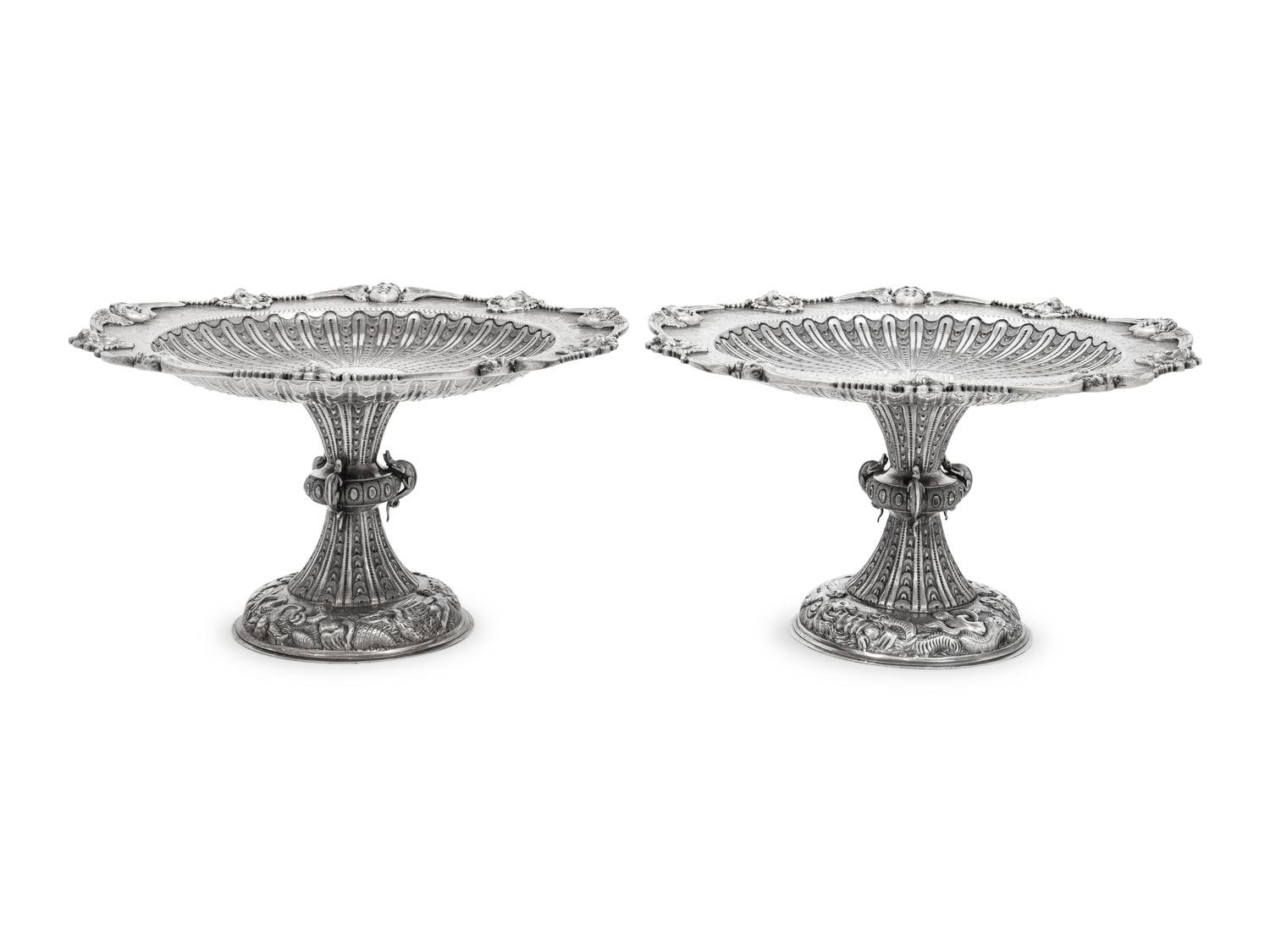 A Pair of Irish George IV Silver Tazze