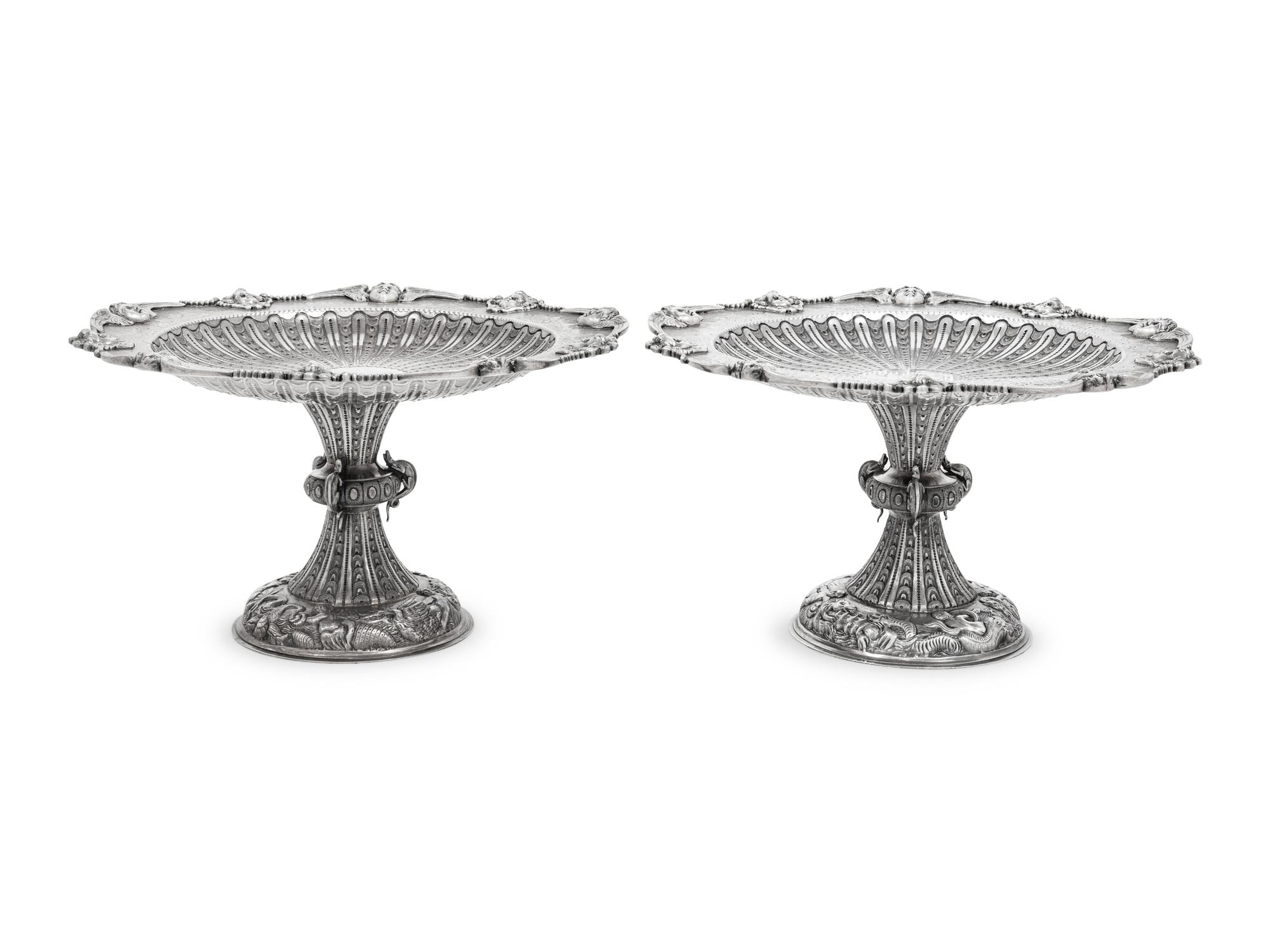 A Pair of Irish George IV Silver Tazze