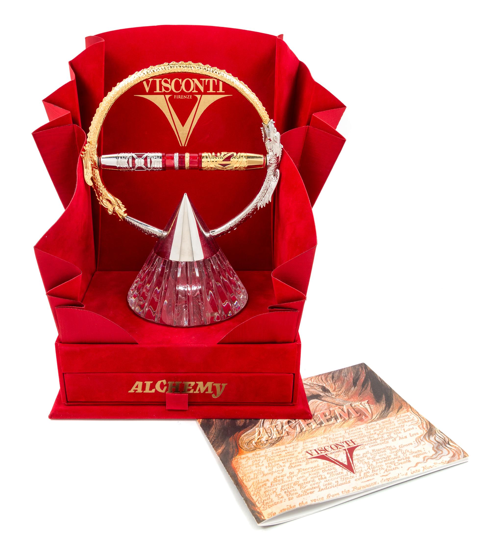 A Visconti Alchemy Limited Edition Pen and Ink Well Set