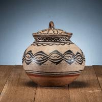 Tesuque Lidded Pottery Jar