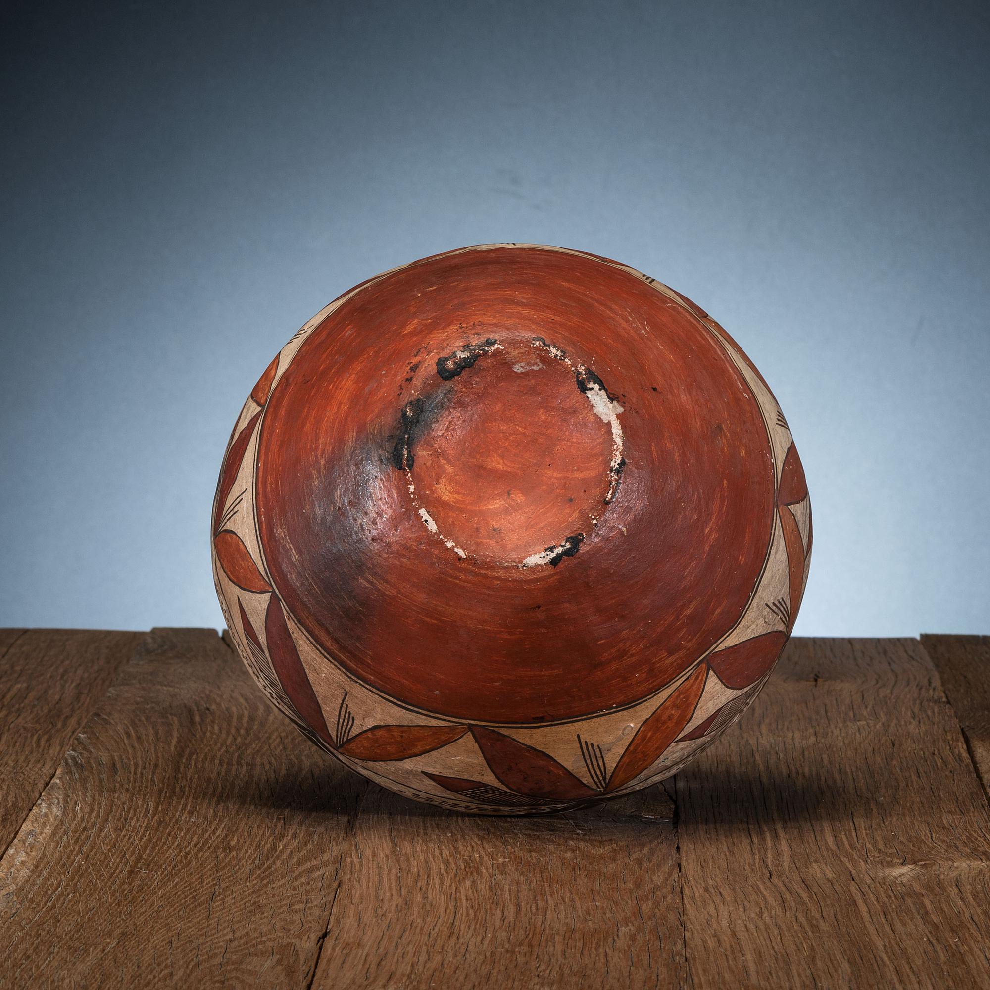 Acoma Four-Color Polychrome Pottery Jar