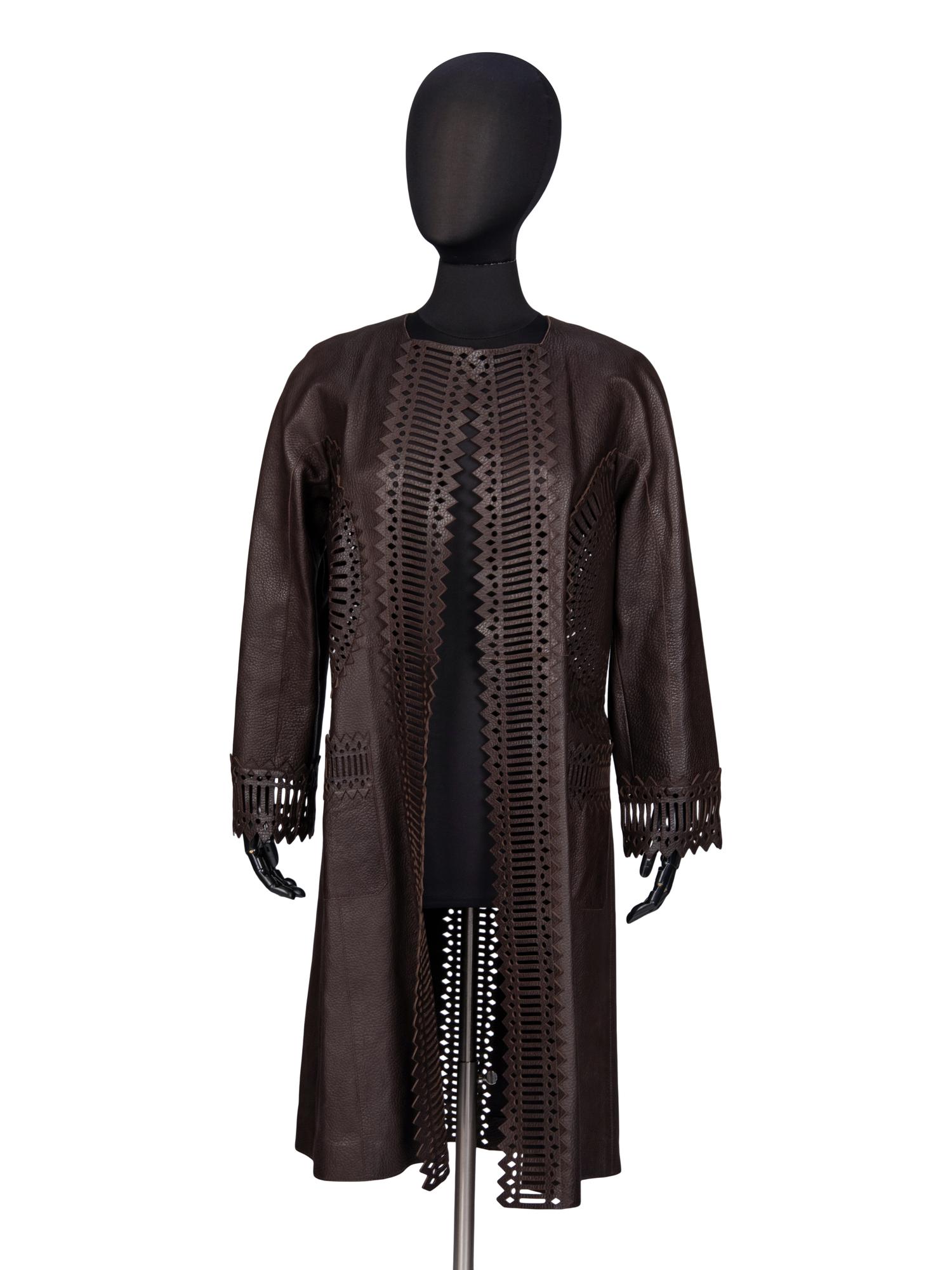 Gianfranco Ferre, Laser-Cut Leather Jacket