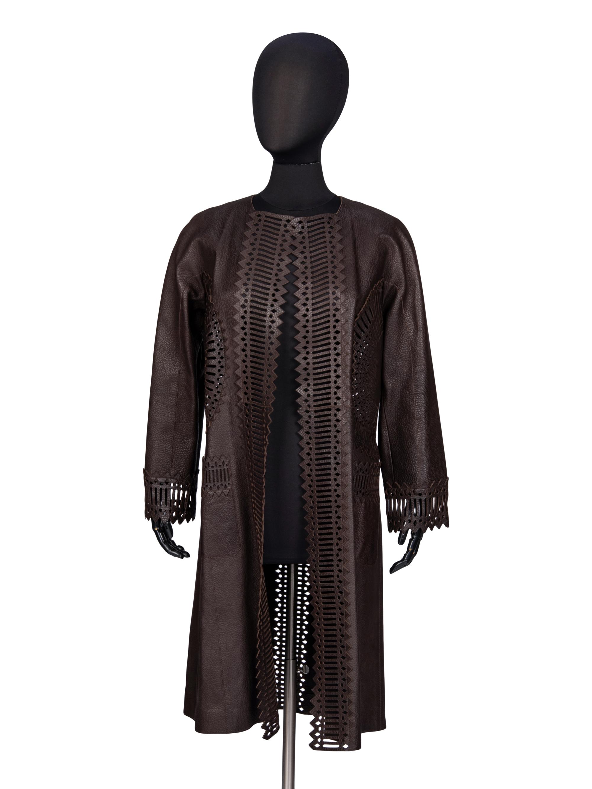 Gianfranco Ferre, Laser-Cut Leather Jacket