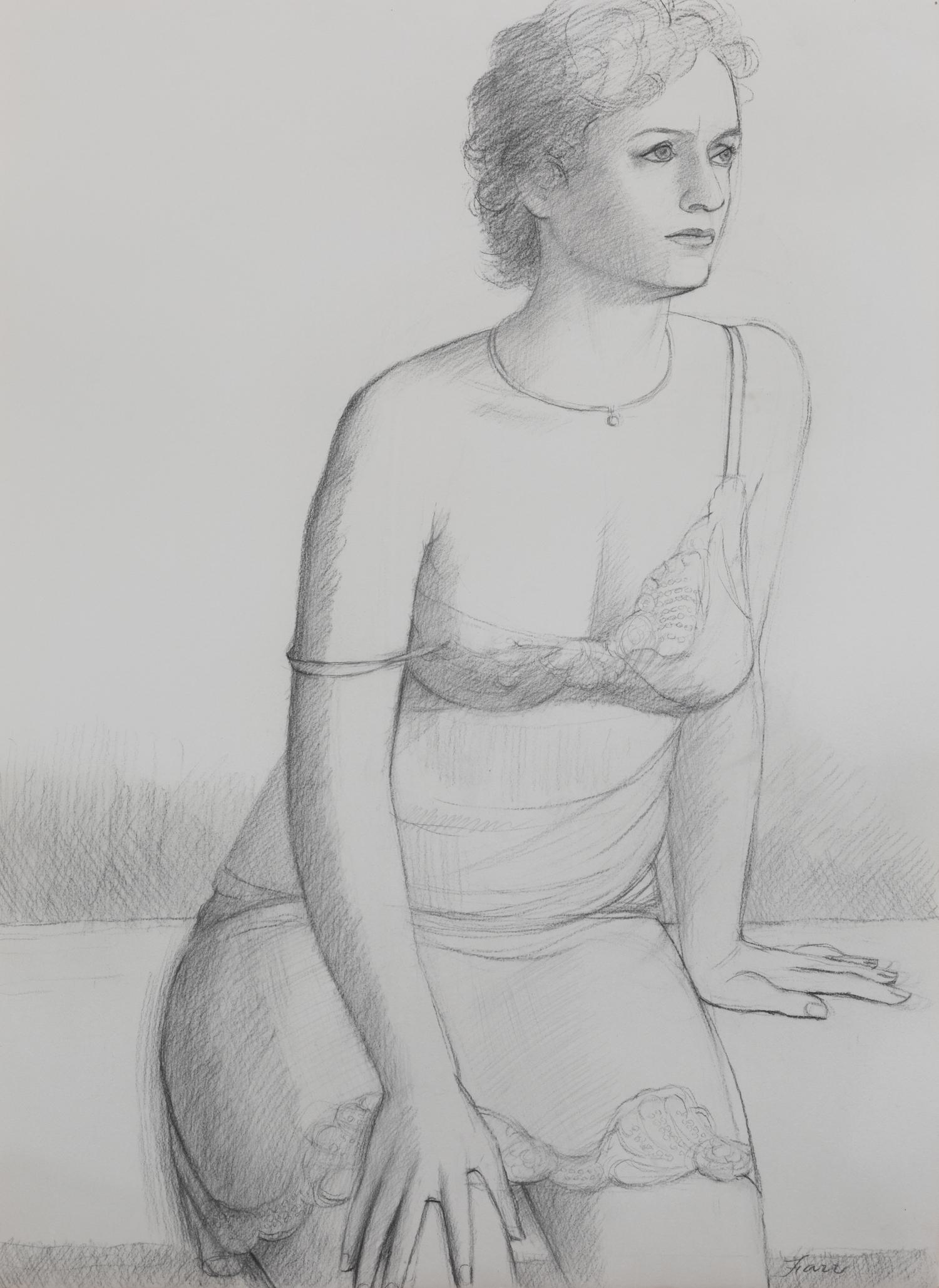 Charles Griffin Farr, (American, 1908-1997), Barbara and Model with Earrings, 1987