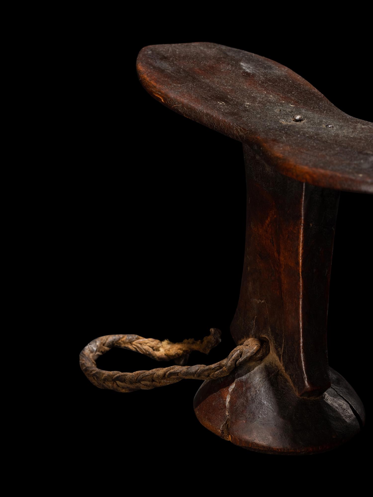 A Turkana Wood Head Rest