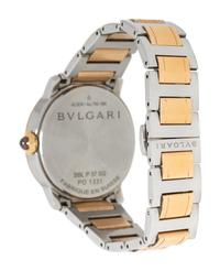 BULGARI, REF. BBL P 37 SG STAINLESS STEEL AND 18K ROSE GOLD WATCH