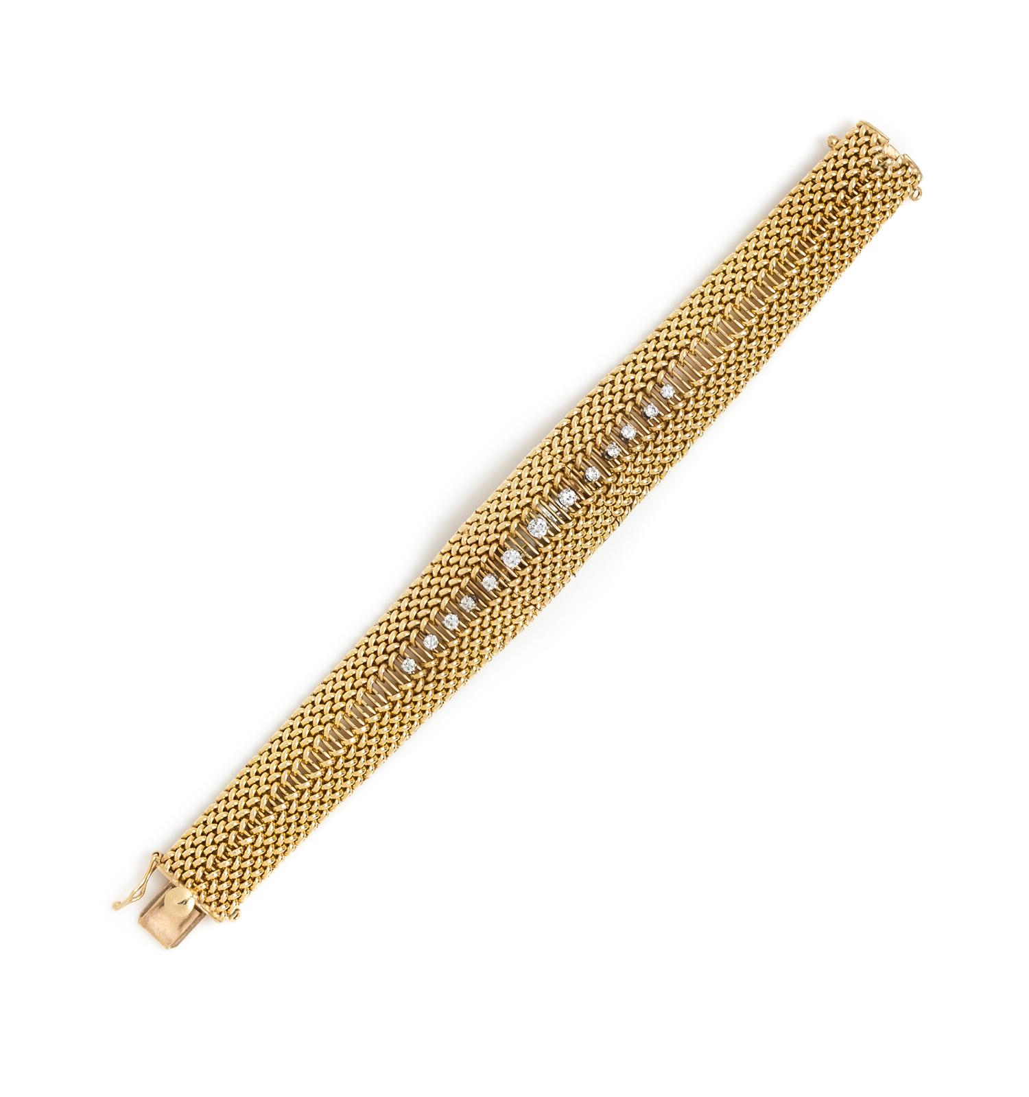 A Yellow Gold and Diamond Surprise Wristwatch, Belfont, 30.80 dwts.