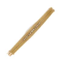 A Yellow Gold and Diamond Surprise Wristwatch, Belfont, 30.80 dwts.
