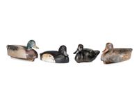 Four Carved and Painted Wood Duck Decoys