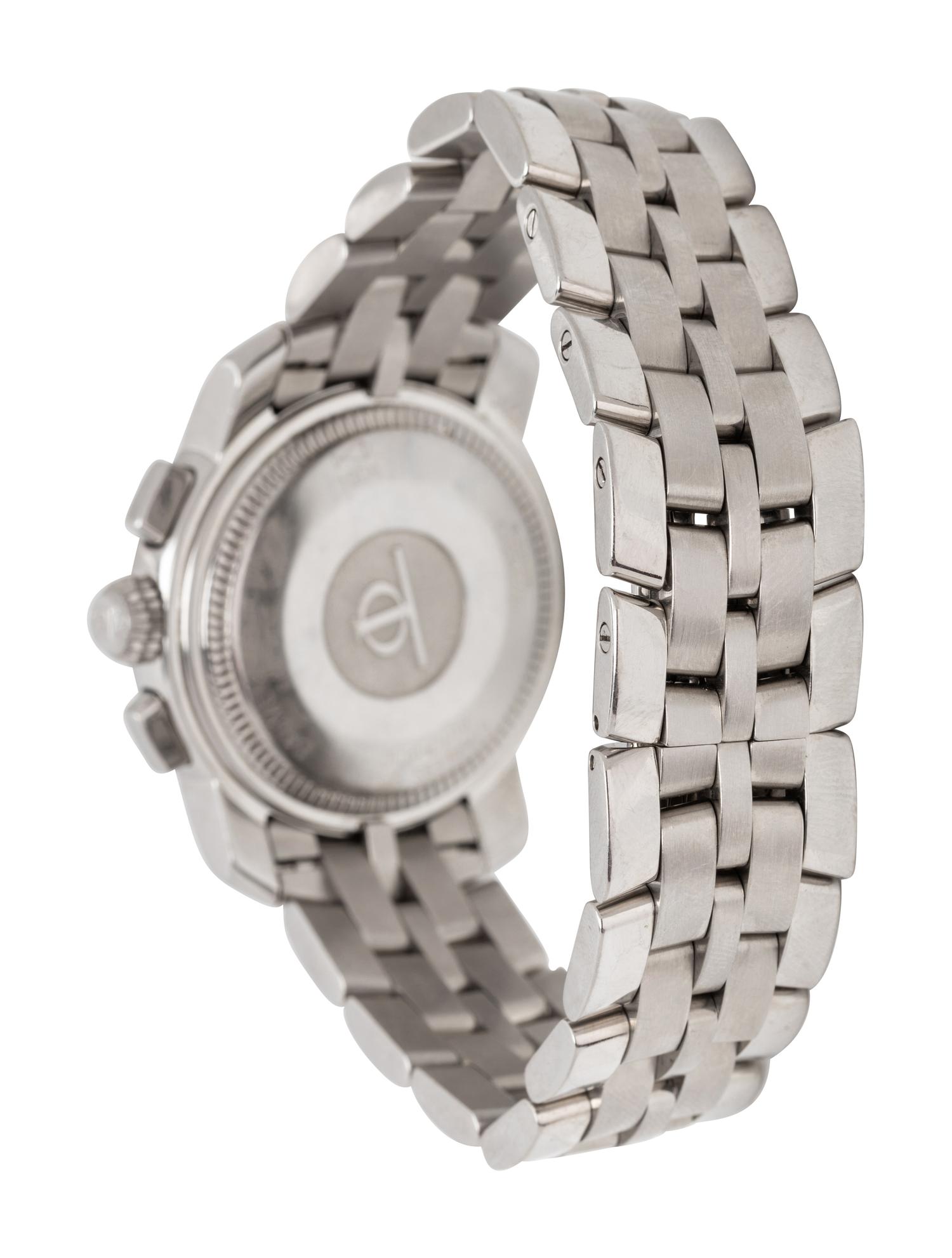 BAUME & MERCIER, STAINLESS STEEL 'CAPELAND' CHRONOGRAPH WATCH