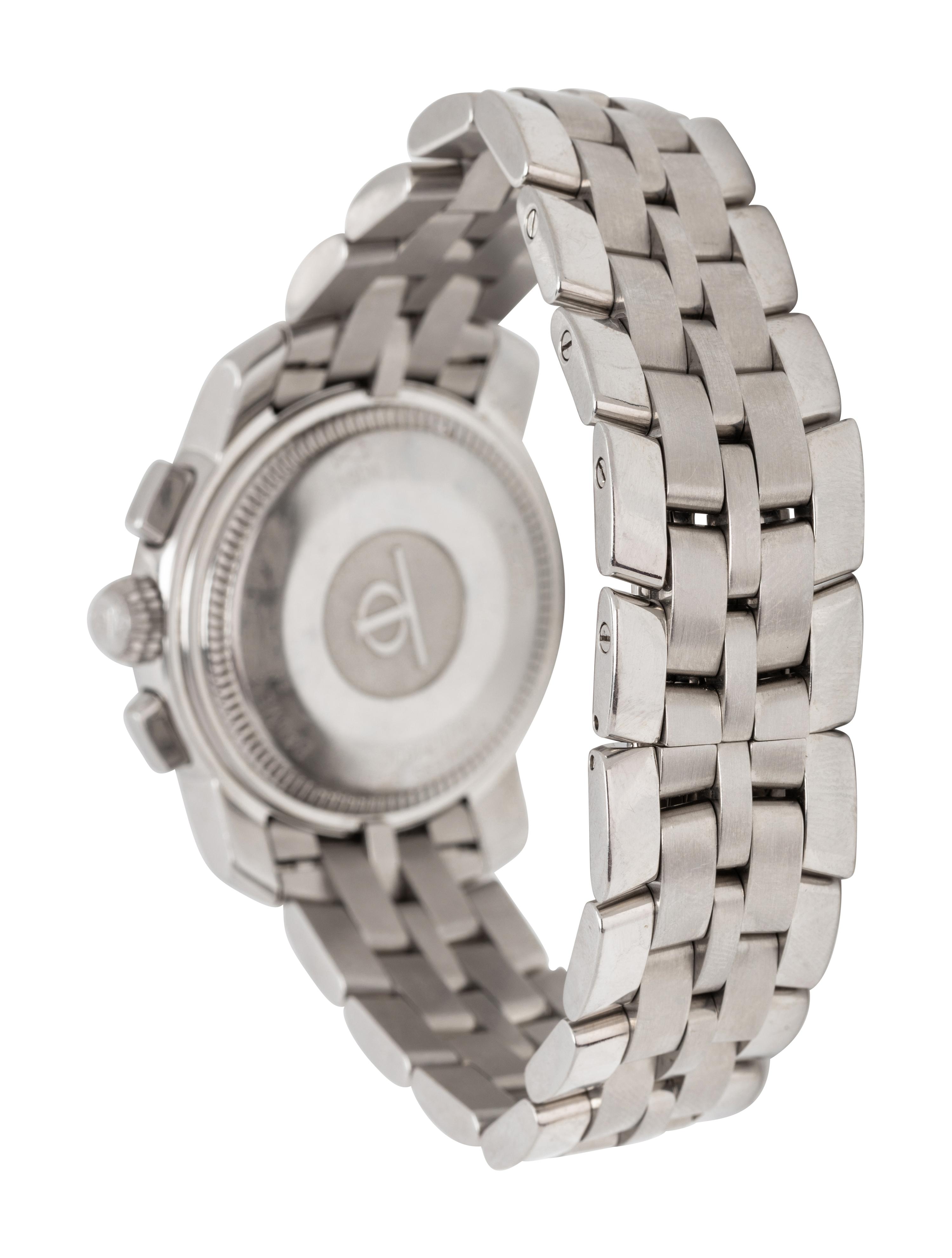 BAUME & MERCIER, STAINLESS STEEL 'CAPELAND' CHRONOGRAPH WATCH