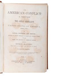 [CIVIL WAR]. A group of 7 contemporary and late-19th century histories of the Civil War and Reconstruction, comprising: