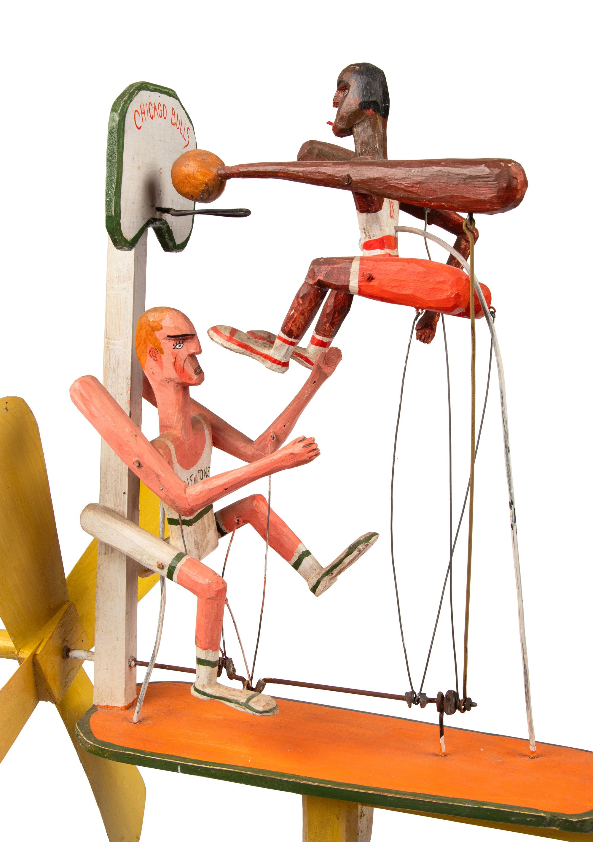 A One of a Kind Michael Jordan Signed Autograph Edward Larson 1989 Whirligig Folk Art (Beckett Authentication Services)