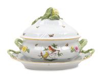A Herend Porcelain Tureen, Cover and Stand — 20TH CENTURY