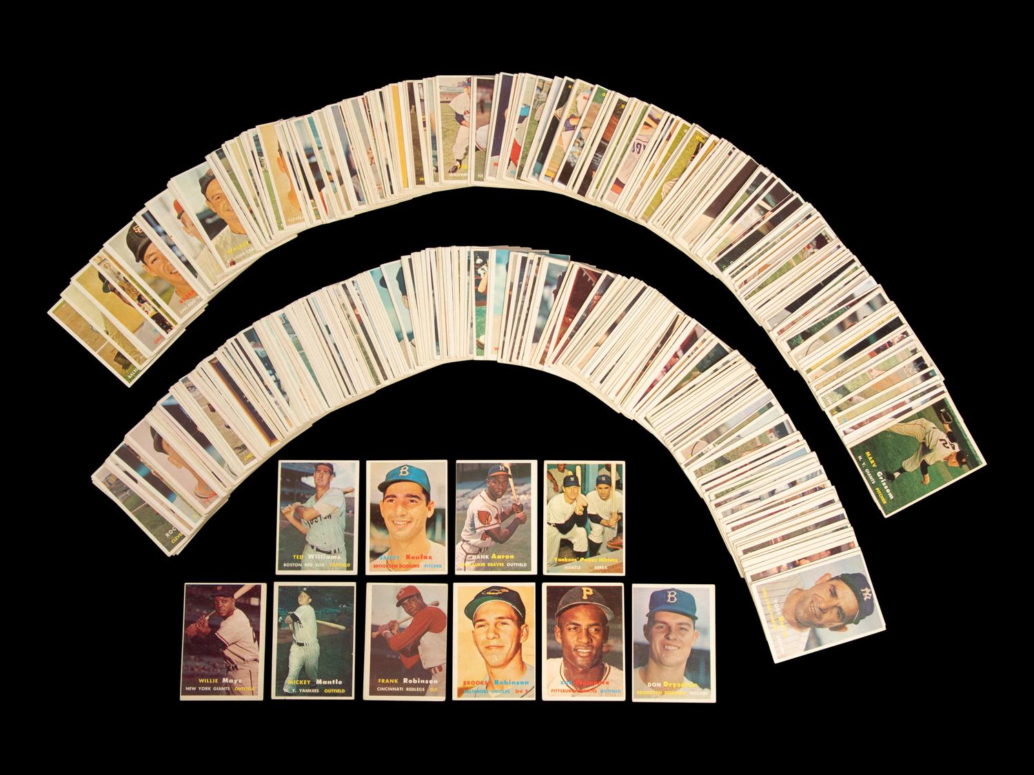 A Complete Set of 1957 Topps Baseball Cards (407/407)