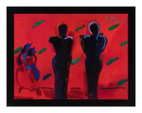 Three Facing West, 1989 and Zulu Red , 1988 (two works)