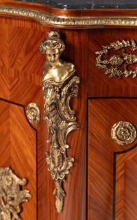 A Napoleon III Style Gilt Bronze Mounted Console Cabinet