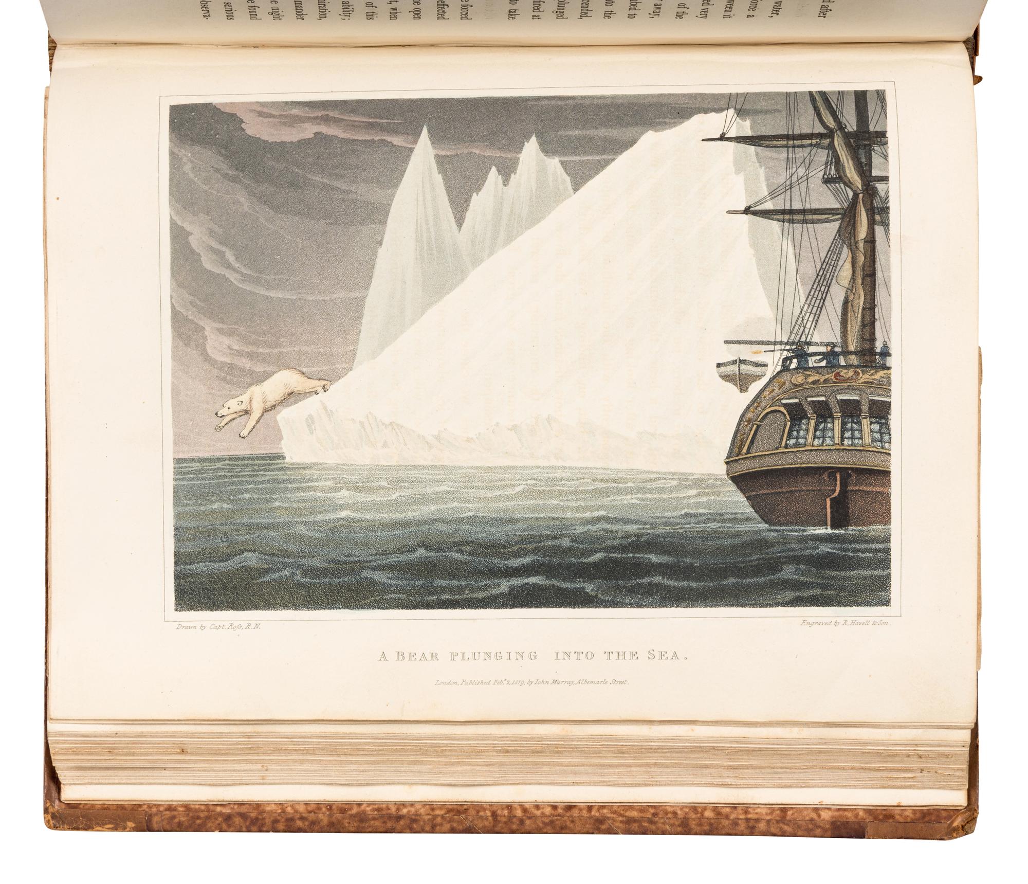 ROSS, John, Sir (1777-1856). A Voyage of Discovery, Made Under the Orders of the Admiralty, in His Majesty's Ships Isabella and Alexander, for the Purpose of Exploring Baffin's Bay and Inquiring into the Probability of a North-West Passage . London: John Murray, 1819.