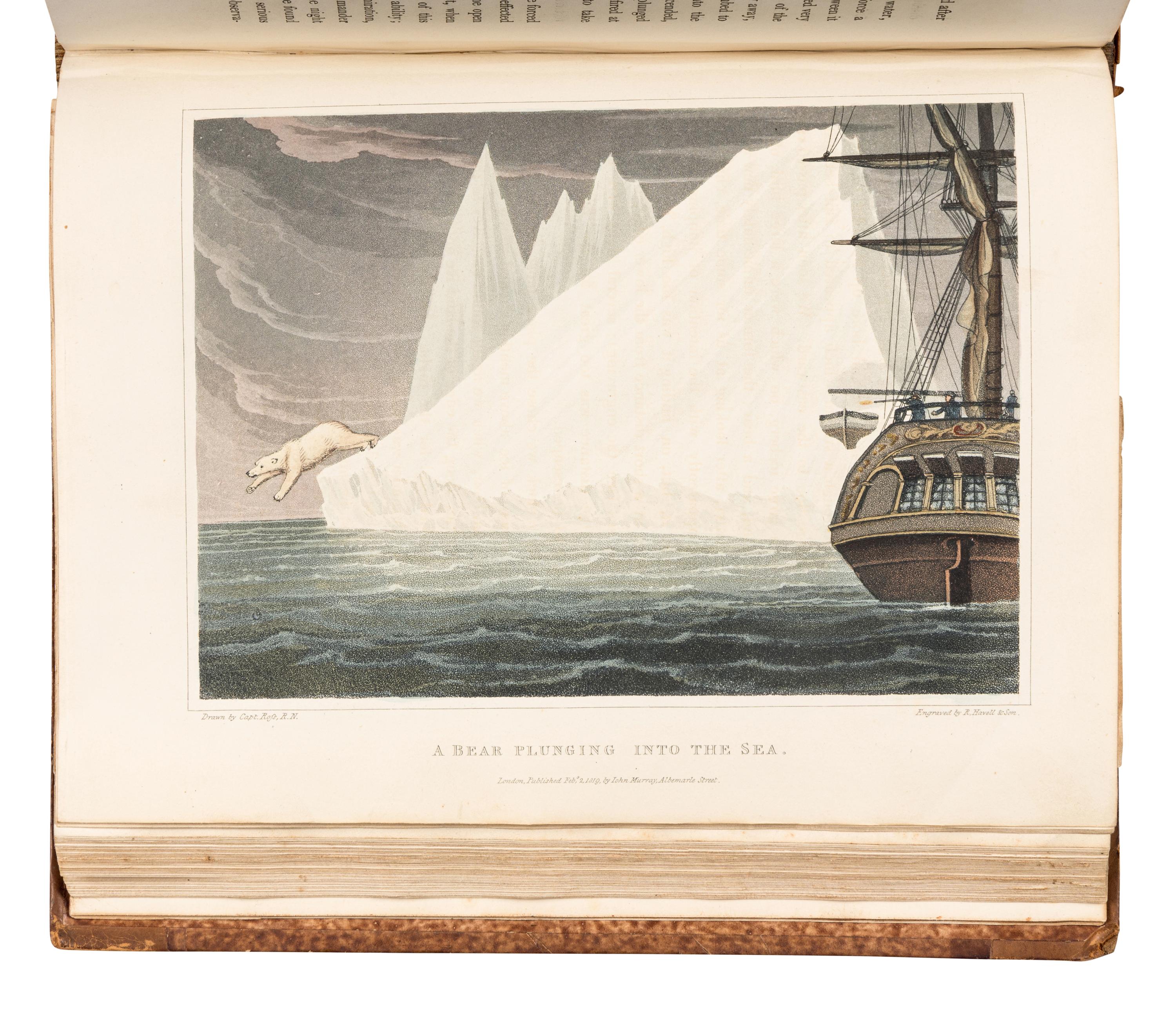 ROSS, John, Sir (1777-1856). A Voyage of Discovery, Made Under the Orders of the Admiralty, in His Majesty's Ships Isabella and Alexander, for the Purpose of Exploring Baffin's Bay and Inquiring into the Probability of a North-West Passage . London: John Murray, 1819.