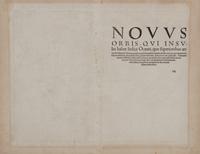 MÜNSTER, Sebastian (1489-1552). Tabula novarum insularum, quas diversis respectibus Occidentales & Indianas vocant . [Basel, ca 1559].