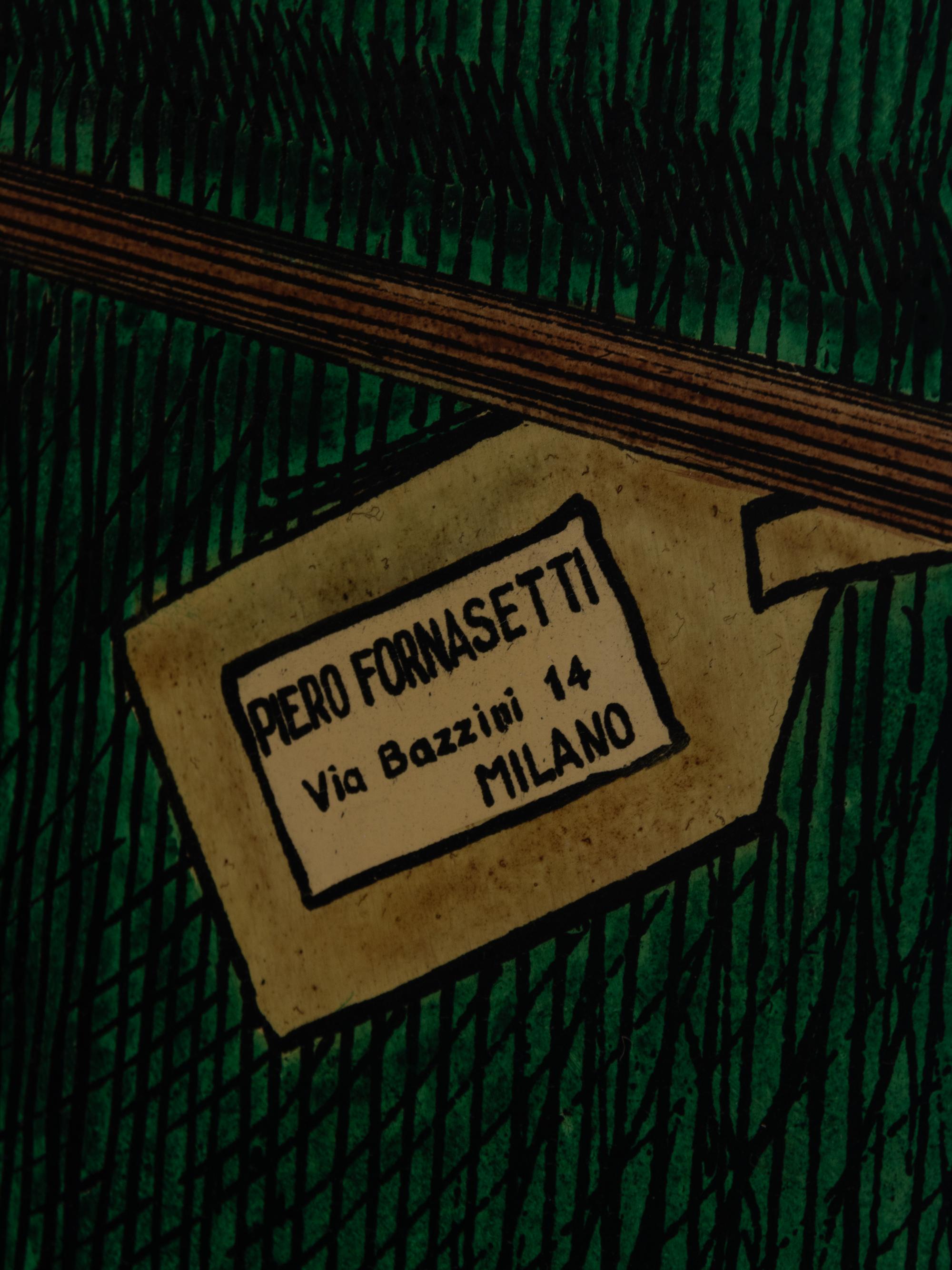 'Portico con Paesaggio' / 'Angolo di Spogliatoio' Folding Screen, c. 1956 Fornasetti Milano, Italy