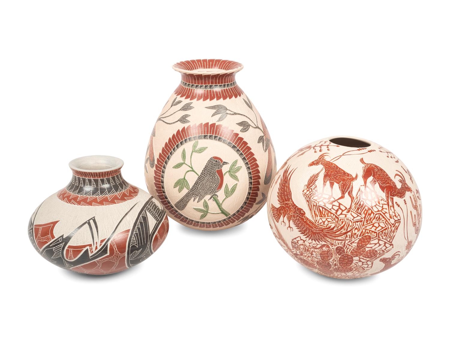 Mata Ortiz Sgraffito Pottery