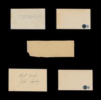 A Collection of Vintage Baseball Hall of Fame Signed Autograph Cuts (Beckett Authentication Services)
