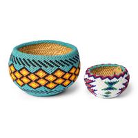 Frances Ernestine Sam (Northern Paiute, 1919–1982) — Beaded Basket, Award Winner