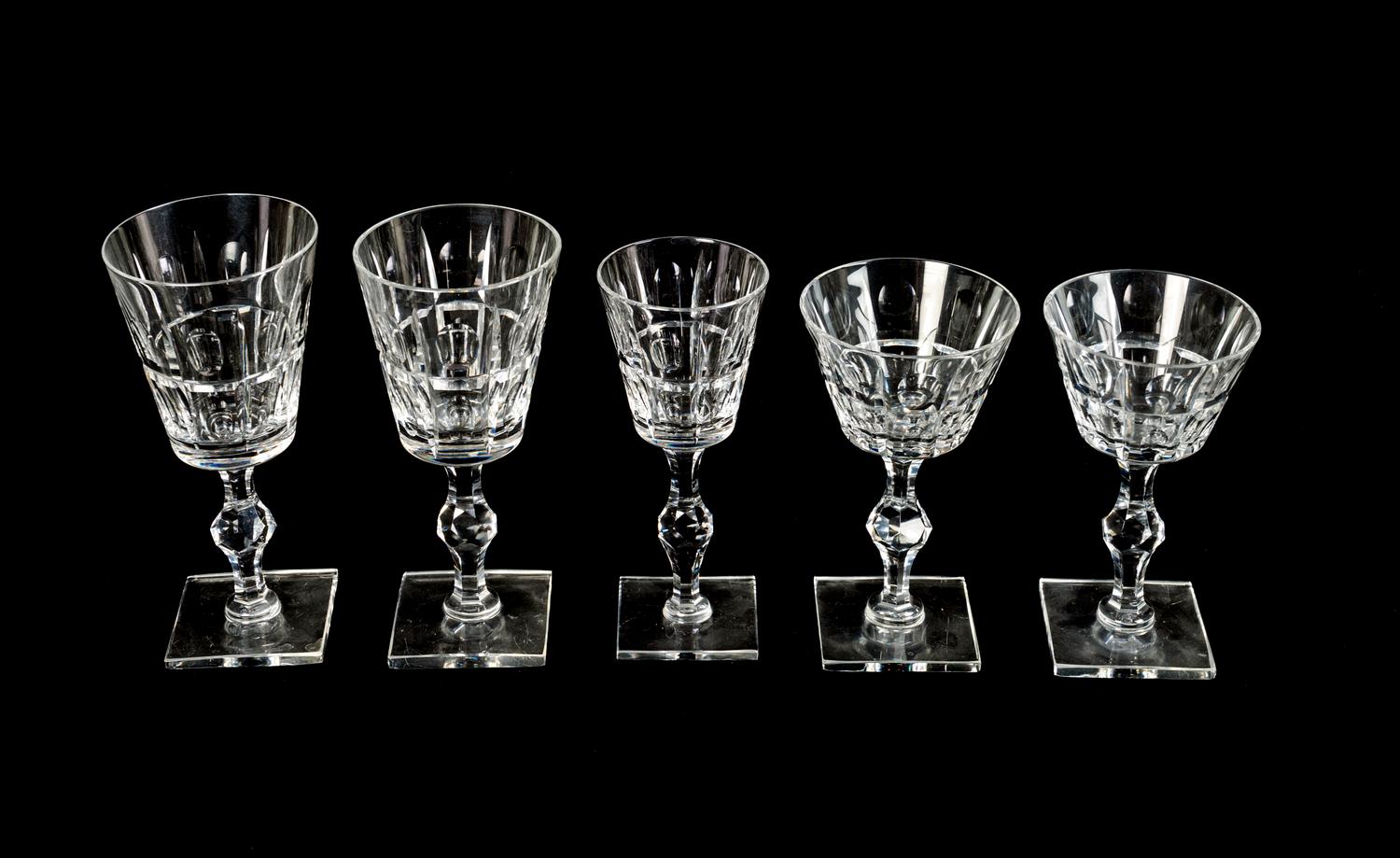 A Hawkes Cut-Glass Part Stemware Service — 20TH CENTURY