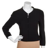 A Chanel Black Wool Jacket, Size 36.