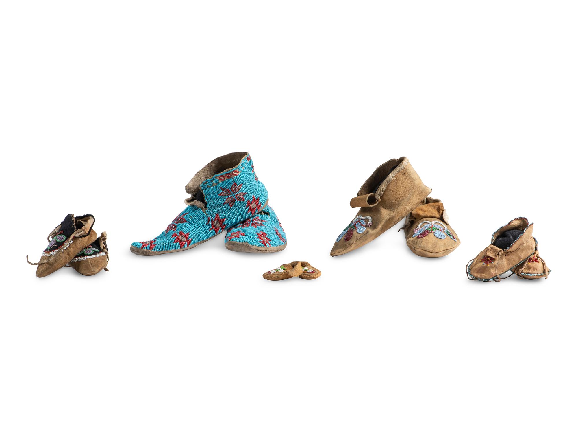 Collection of Beaded Moccasins