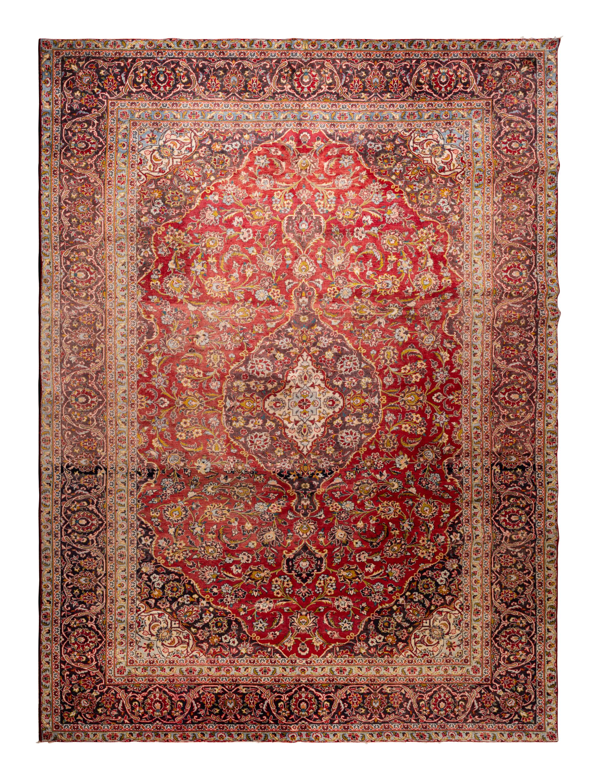 A Kashan Wool Rug