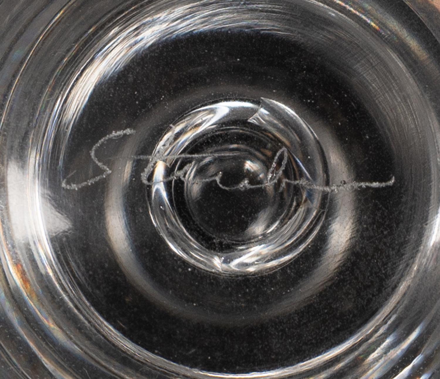 Thirty-Six Steuben Twist Stem Wine Glasses