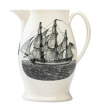 A Liverpool Creamware 'Washington in Glory, America in Tears' Pitcher