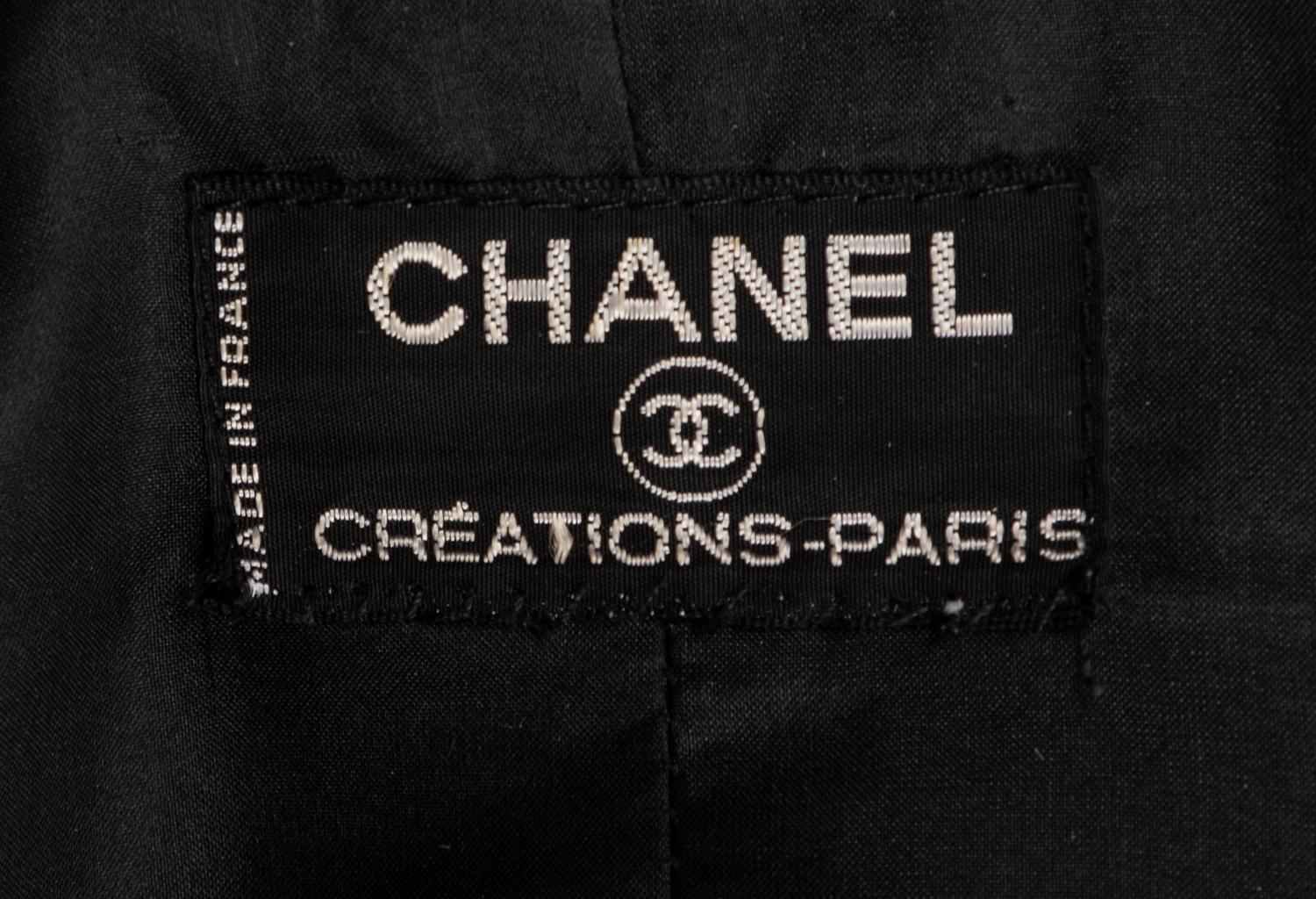 Chanel Black Dress Suit Ensemble,