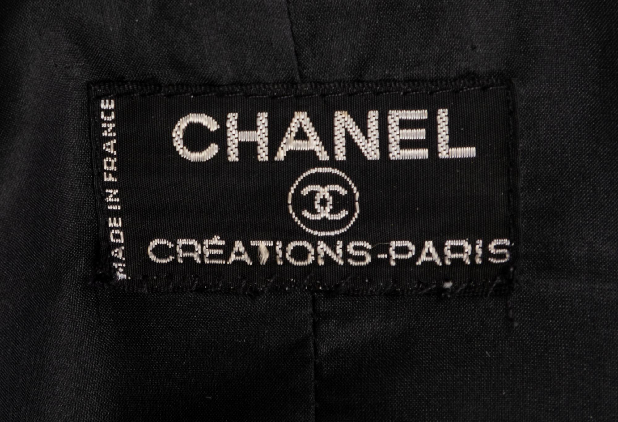 Chanel Black Dress Suit Ensemble,