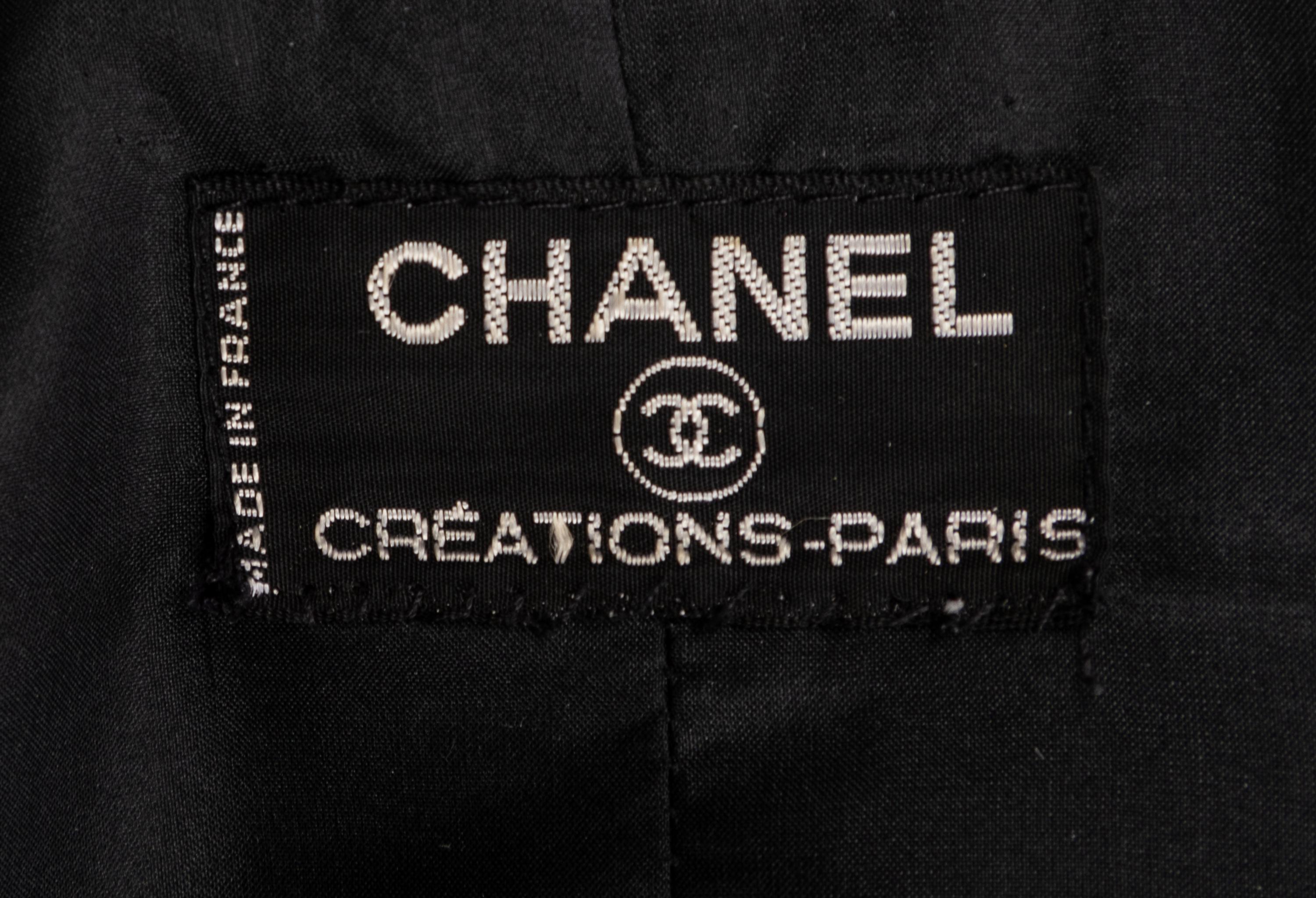 Chanel Black Dress Suit Ensemble,