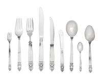An American Silver Flatware Service