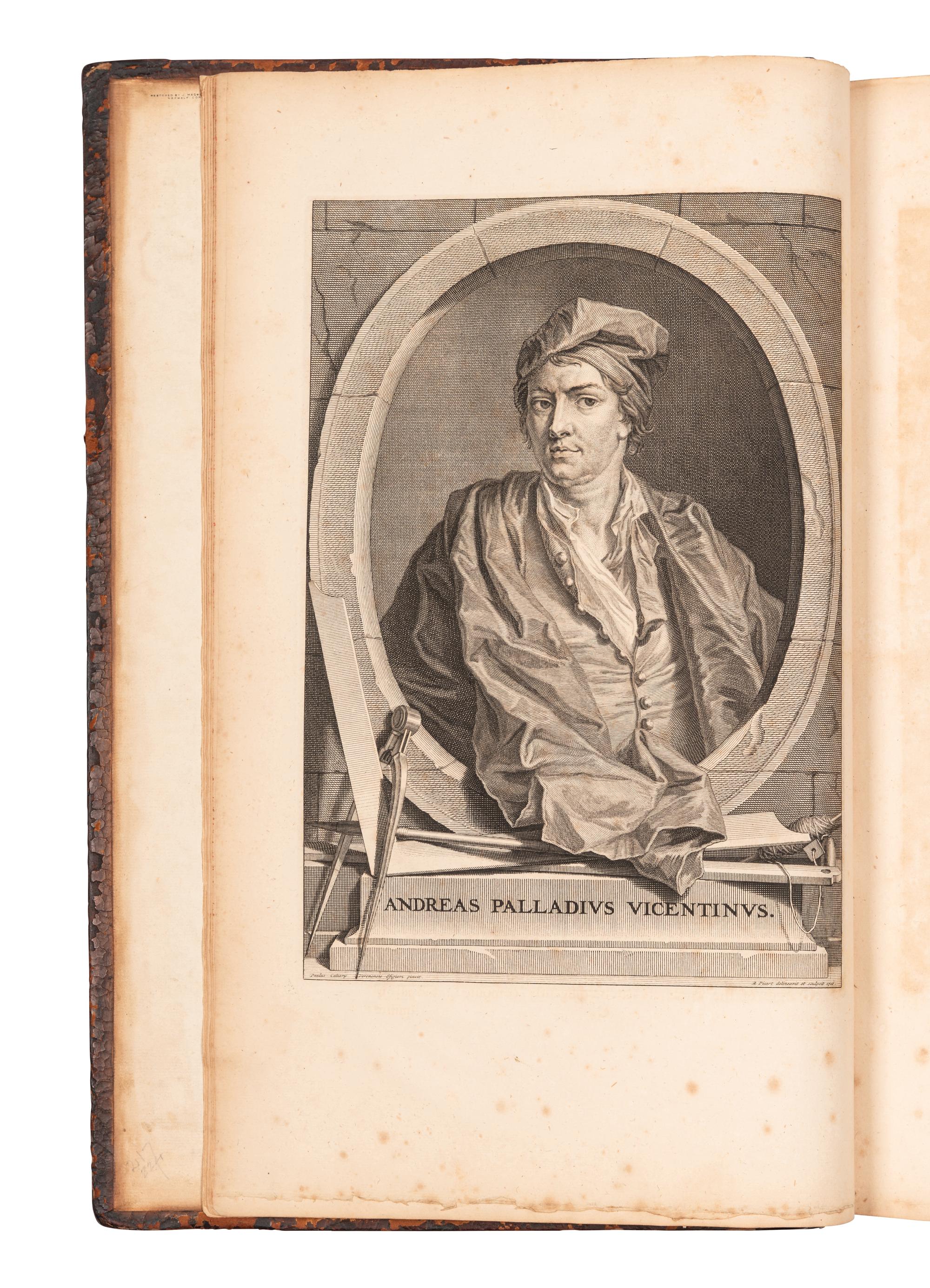 PALLADIO, Andrew (1518-1580). The Architecture of A. Palladio . London: John Darby for the author, 1721.