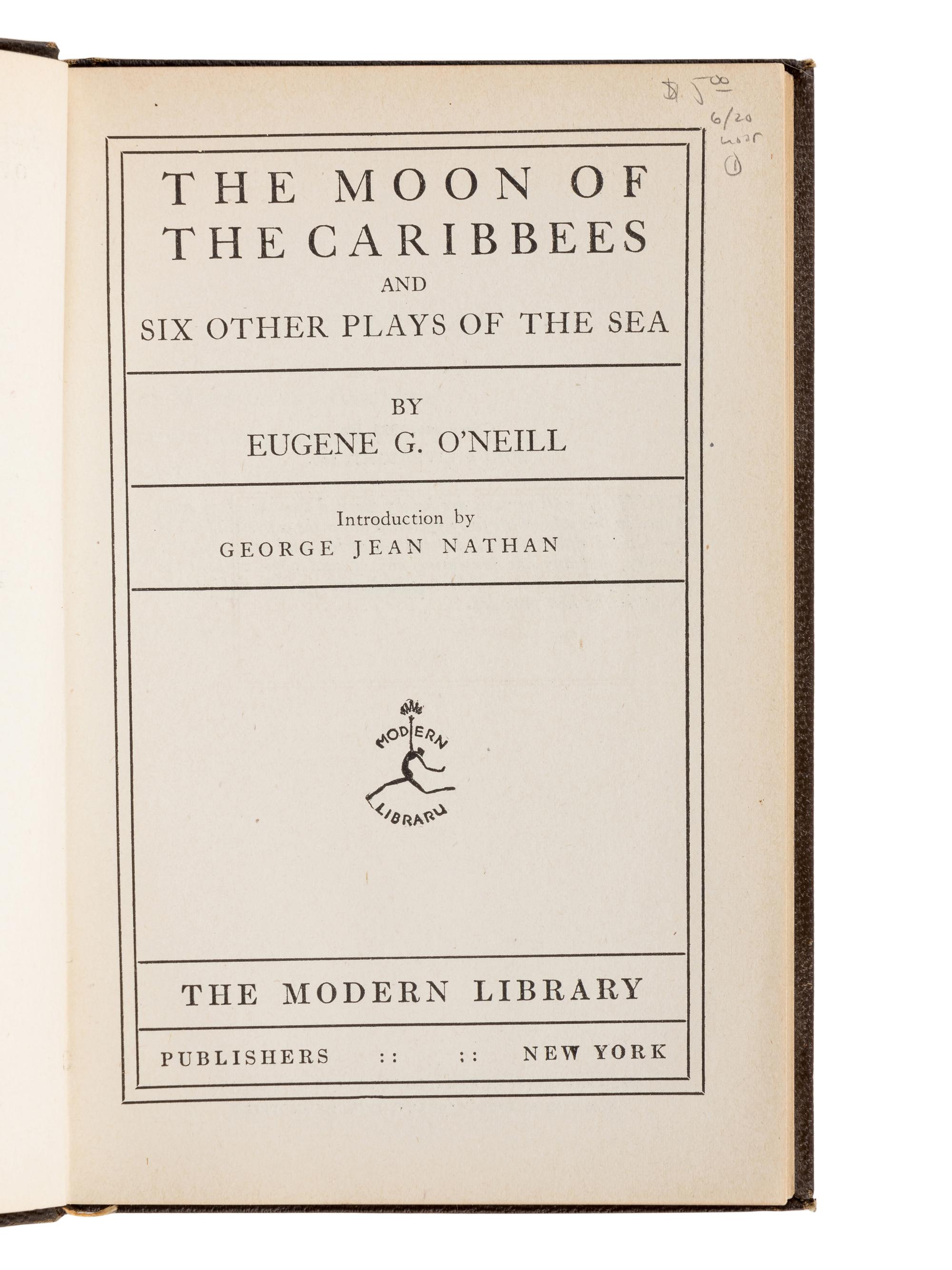 O’NEILL, Eugene (1888-1953). Mourning Becomes Electra . New York: Horace Liveright, Inc., 1931.