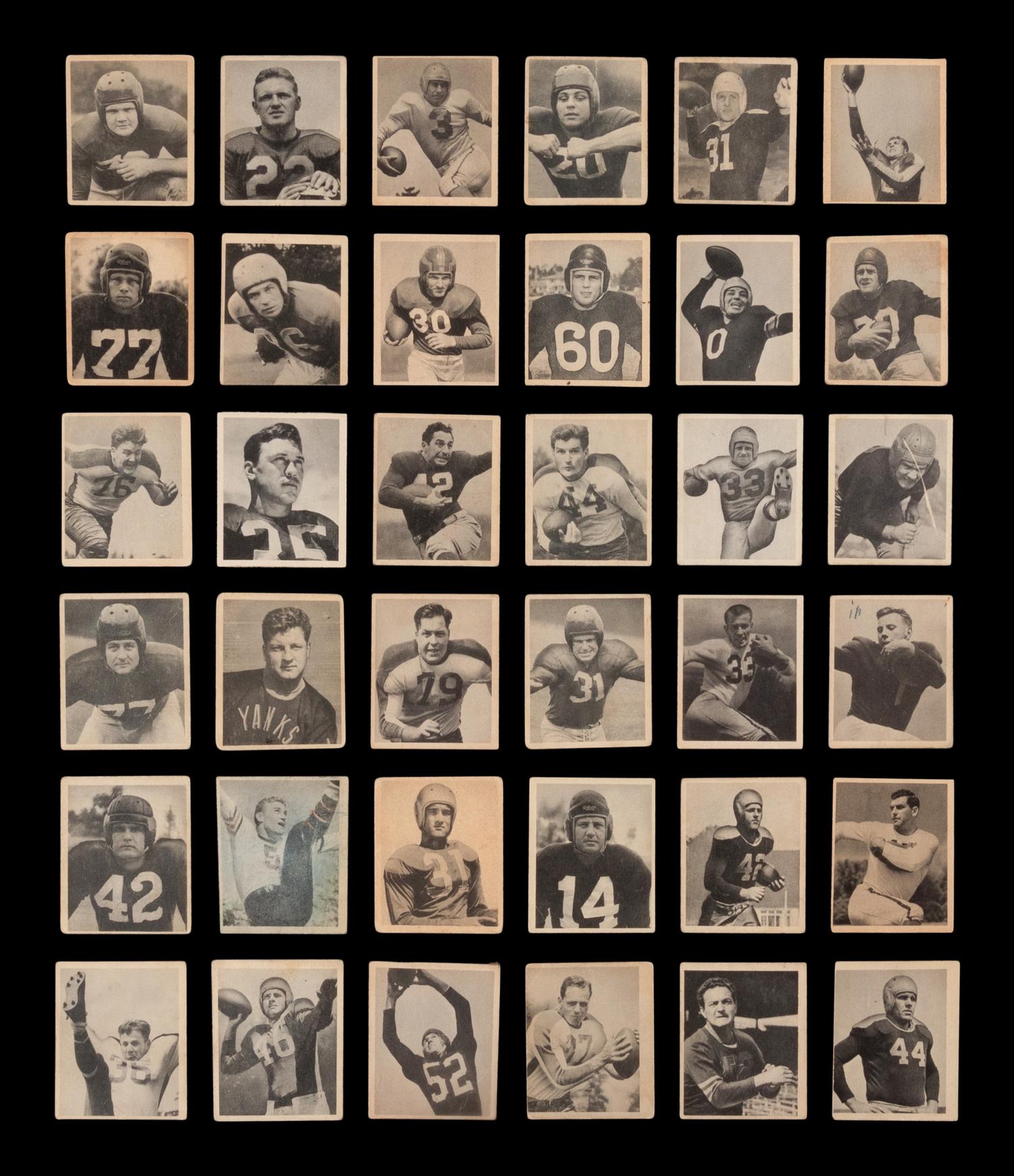 A Near Set of 1948 Bowman Football Cards (106/108)